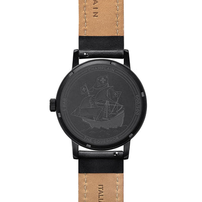 Triple Black Governor Watch by Champlain