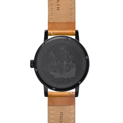 Black - Tan Governor Watch by Champlain