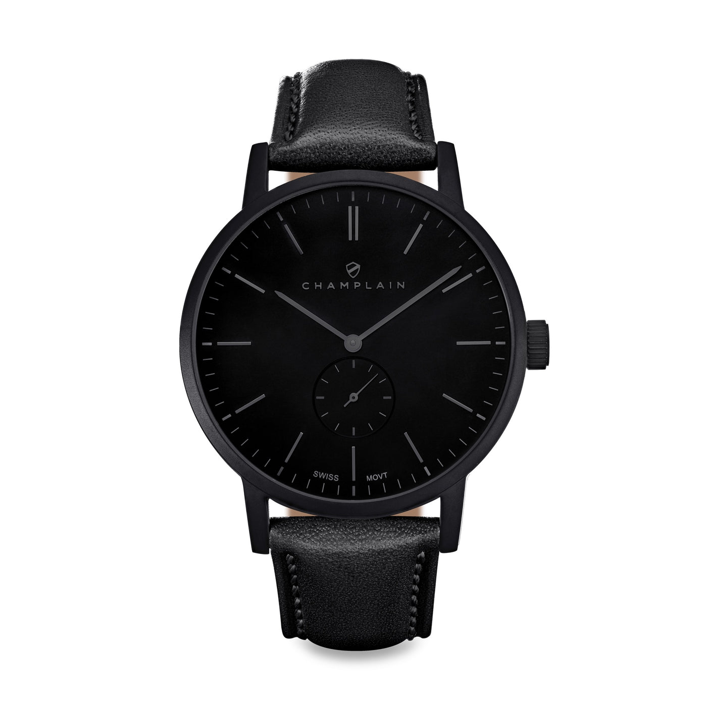 Triple Black Governor Watch by Champlain