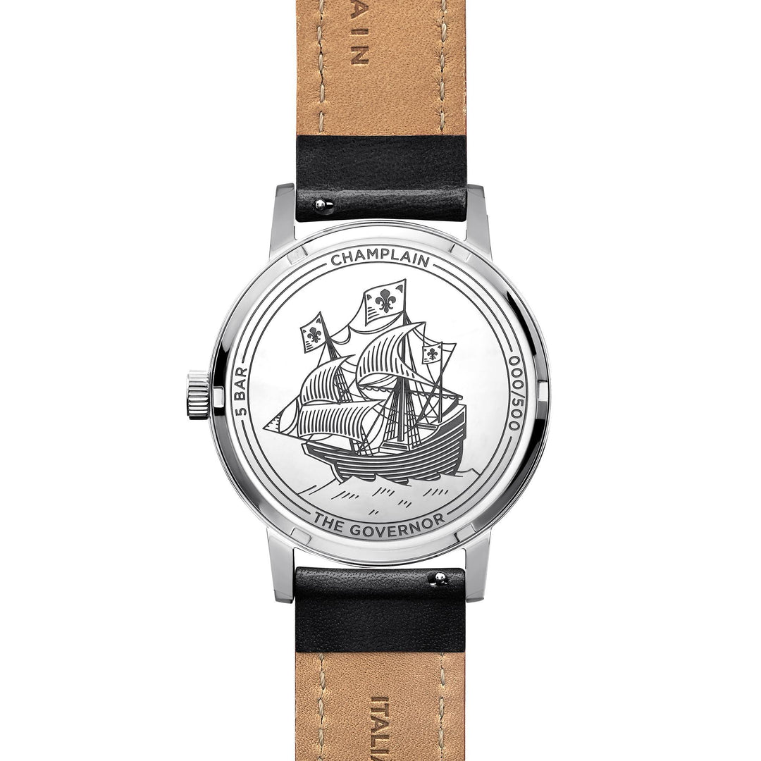 Silver/Black - Black Governor Watch by Champlain