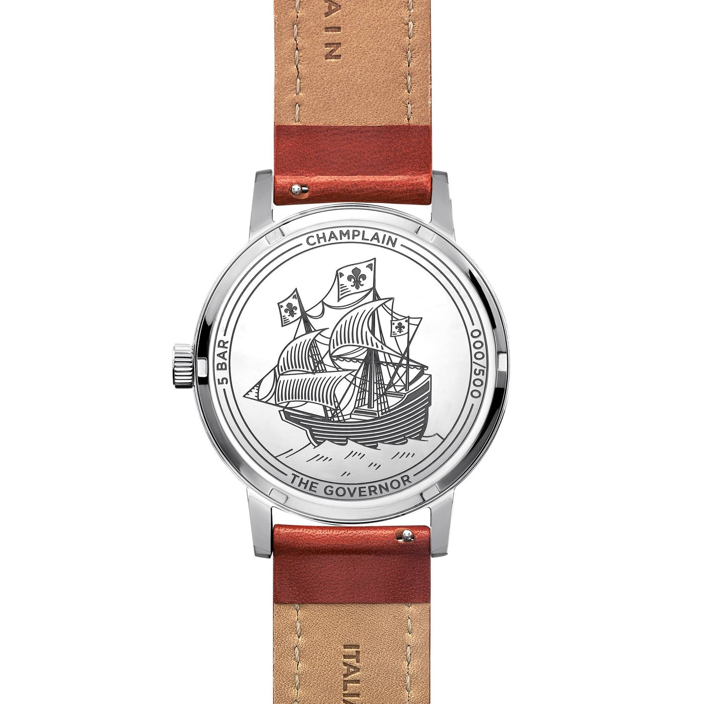 Silver/Black - Fox Governor Watch by Champlain