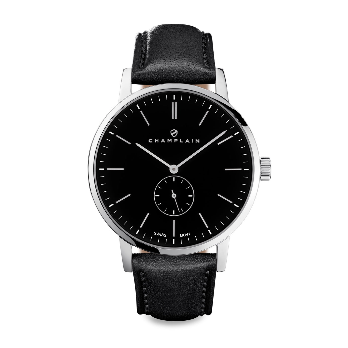 Silver/Black - Black Governor Watch by Champlain