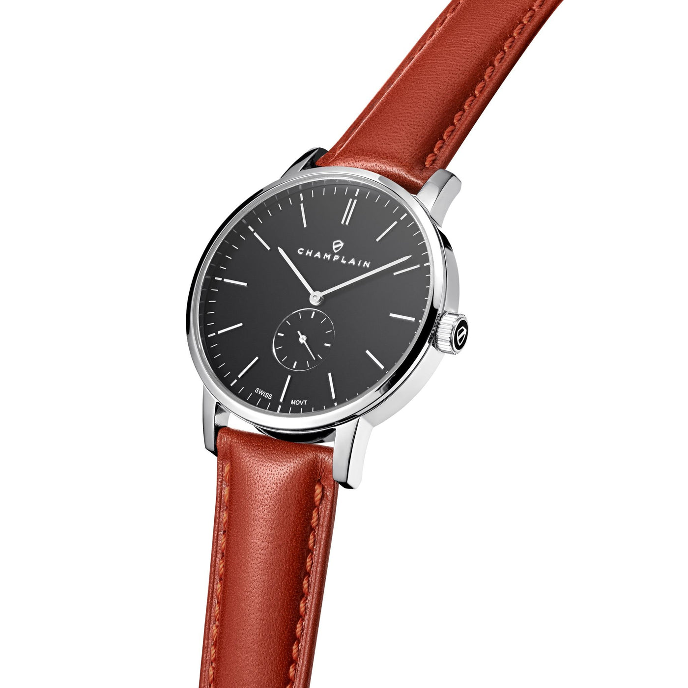 Silver/Black - Fox Governor Watch by Champlain