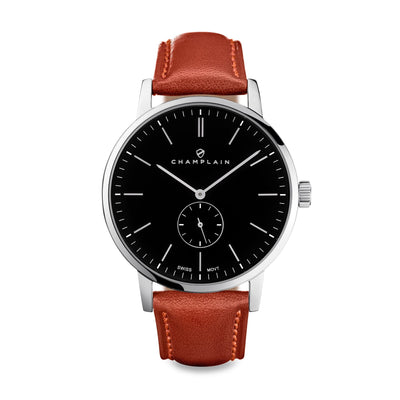 Silver/Black - Fox Governor Watch by Champlain